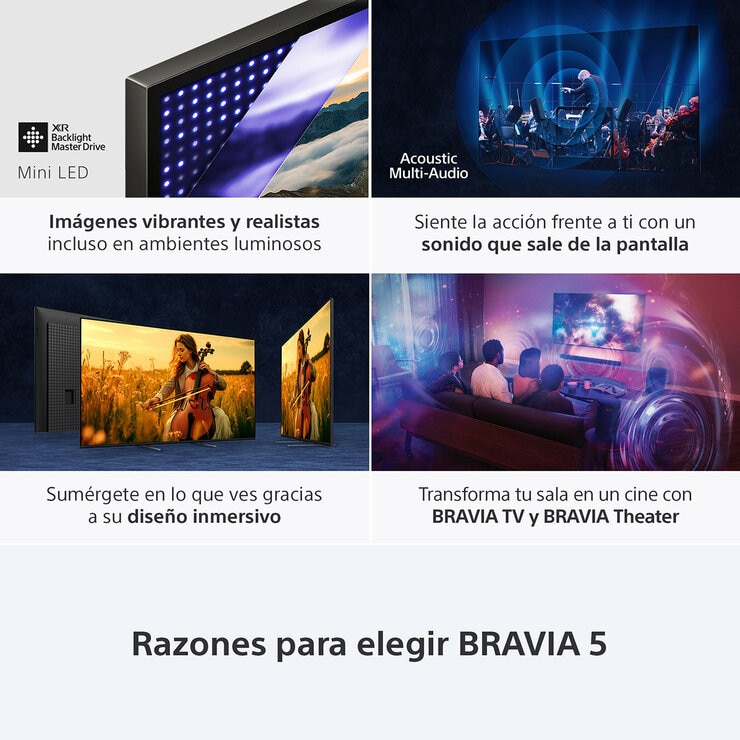 Sony Pantalla 98" BRAVIA 5 Miniled 4K Google TV Sony Pantalla 98" BRAVIA 5 Miniled 4K Google TV