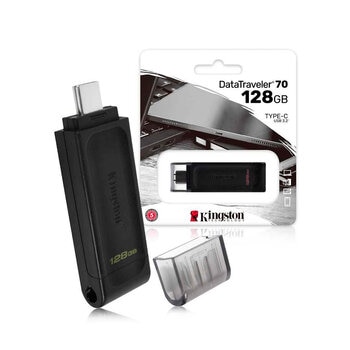 Kingston, Kit de 2 Memorias USB-C DT70 de 128GB