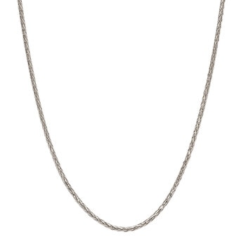 Collar, Oro Blanco de 14K, 55.88cm