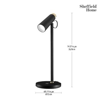 Sheffield Lámpara de Escritorio Luz LED con Carga Inalámbrica