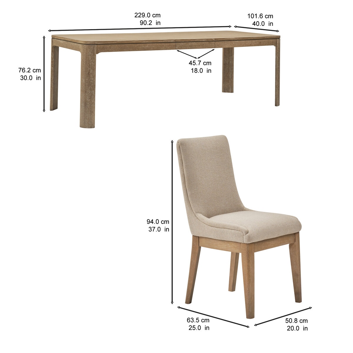 Northridge Home, Juego de Comedor de 9 piezas Northridge Home, Juego de Comedor de 9 piezas