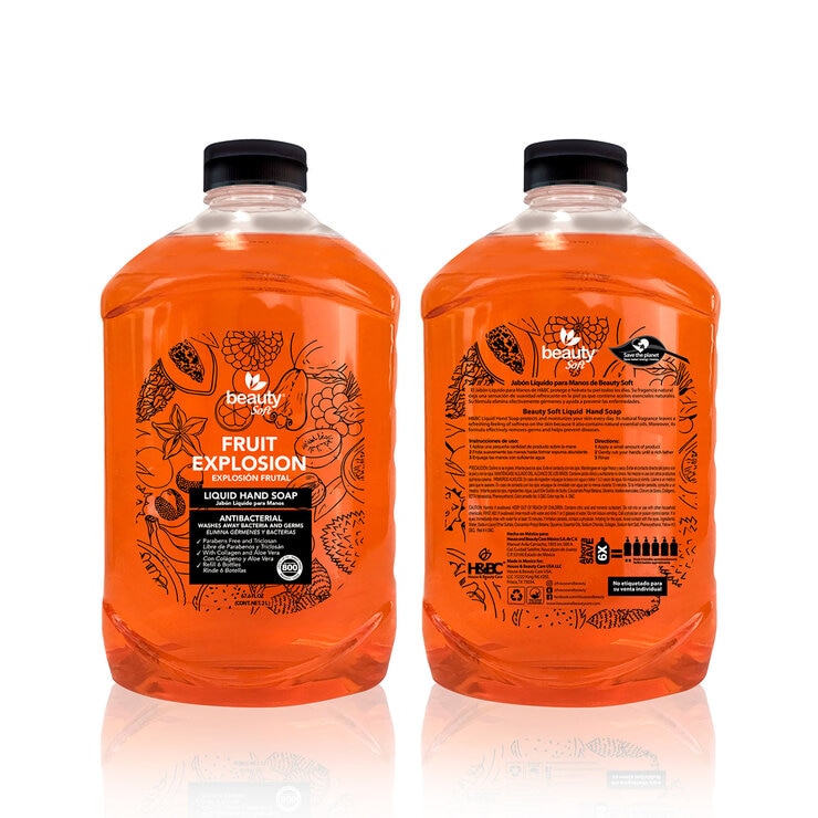 Beauty Soft Jabón Líquido para Manos 2 pzas de 2 L Beauty Soft Jabón Líquido para Manos 2 pzas de 2 L