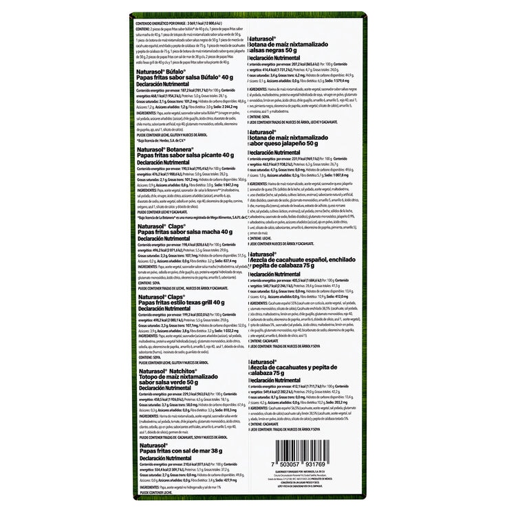 Naturasol Surtido de Botanas + Balón 616 g Naturasol Surtido de Botanas + Balón 616 g
