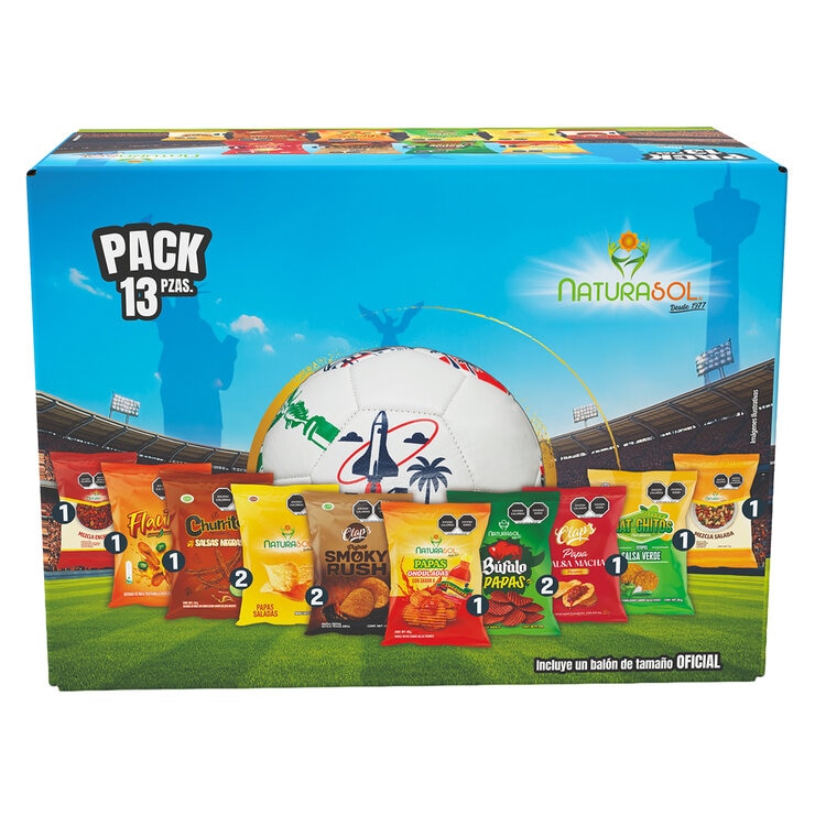 Naturasol Surtido de Botanas + Balón 616 g Naturasol Surtido de Botanas + Balón 616 g
