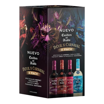 Vinos Tinto y Blanco Casillero del Diablo Devil's Carnaval 4/750 ml