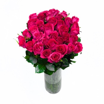 Chiltepec, Bouquet de 36 Rosas Color Fucsia
