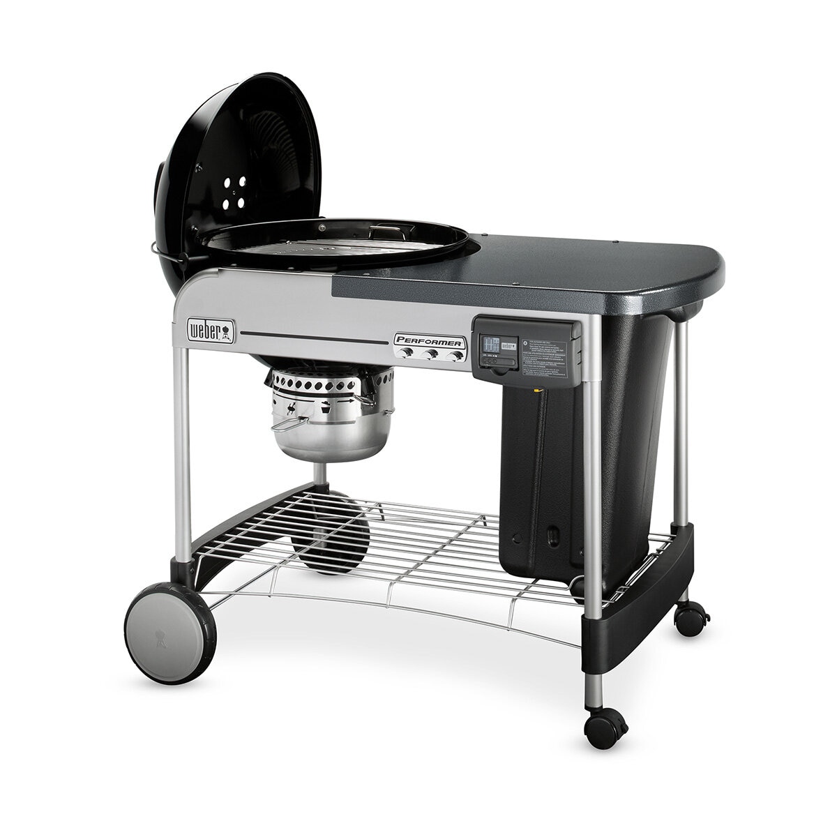Weber, Performer Deluxe 22" Asador de Carbón + Accesorios + Grill Academy Weber, Performer Deluxe 22" Asador de Carbón + Accesorios + Grill Academy