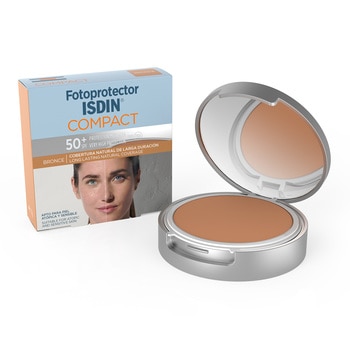 Fotoprotector Compacto Bronce FPS 50+ 10 g Isdin