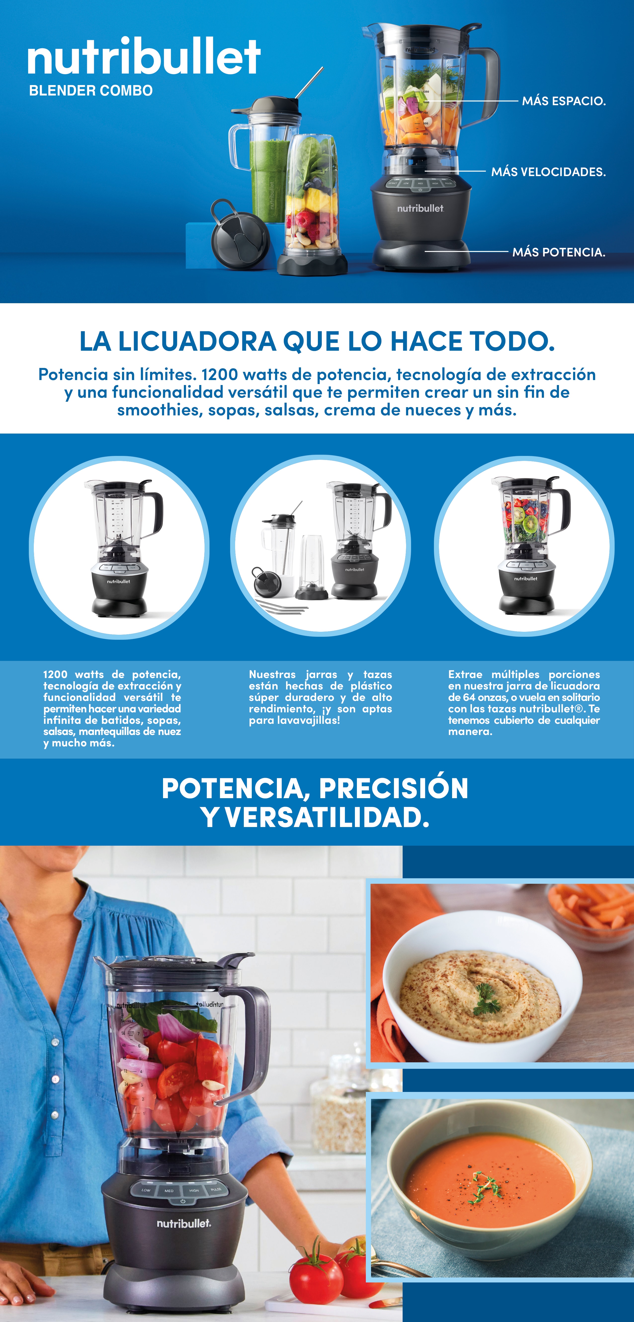 Las mejores ofertas en Licuadoras NutriBullet 2 velocidades