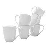 Crown Baccara Juego de 6 Tazas de Porcelana Crown Baccara Juego de 6 Tazas de Porcelana