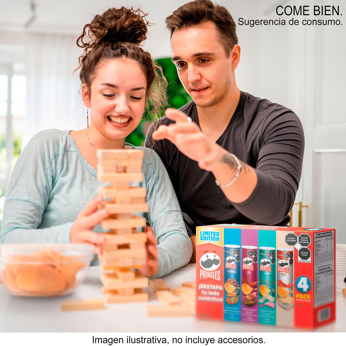 Pringles Papas Surtidas 4 pzas de 158 g Pringles Papas Surtidas 4 pzas de 158 g