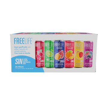 Free Life Bebida Gasificada con Extracto Natural 24 pzas de 355 ml Free Life Bebida Gasificada con Extracto Natural 24 pzas de 355 ml