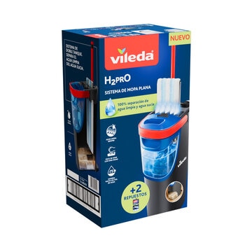 Vileda H2Pro Sistema de Limpieza 3 pzas Vileda H2Pro Sistema de Limpieza 3 pzas