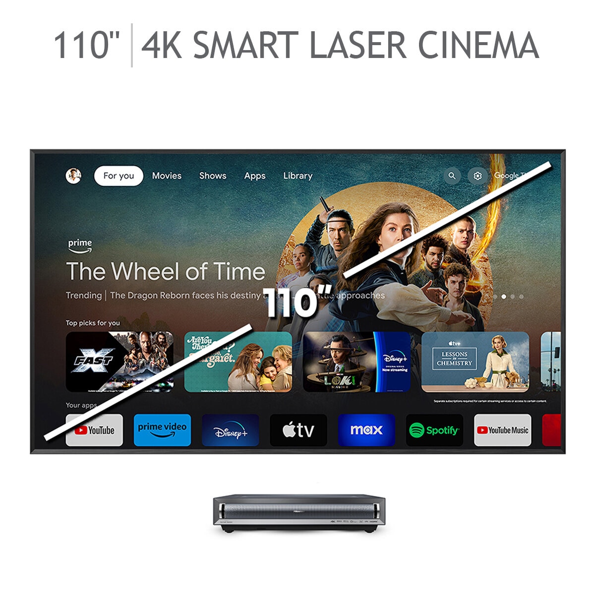 Hisense Laser TV 110" UHD