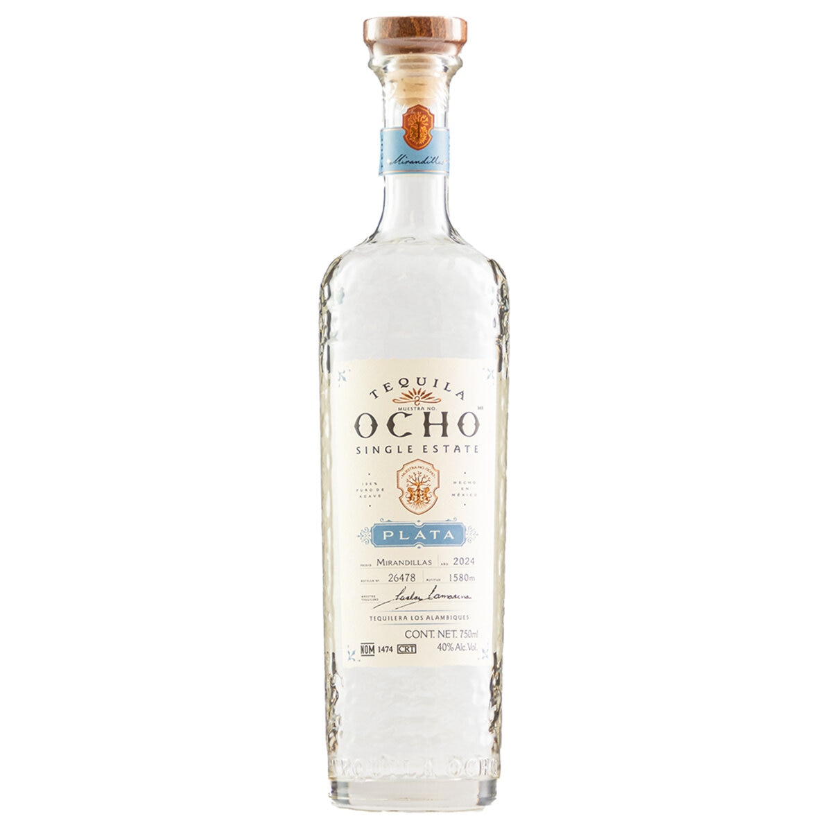 Tequila Ocho Plata 750 ml Tequila Ocho Plata 750 ml