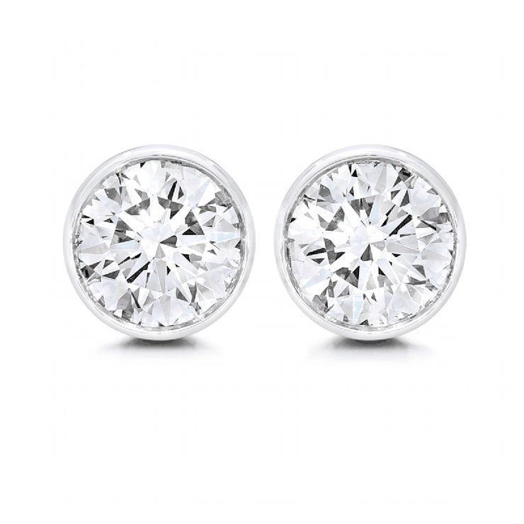 2.00ctw, Aretes de Diamantes, Brillante Redondo, Platino 2.00ctw, Aretes de Diamantes, Brillante Redondo, Platino