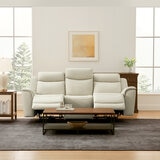 Gilman Creek Furniture, Sofá Reclinable de Piel con Sistema Eléctrico Gilman Creek Furniture, Sofá Reclinable de Piel con Sistema Eléctrico