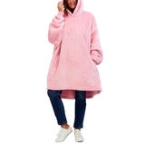 The Wayy Big Hoodie Sudadera Unisex rosa