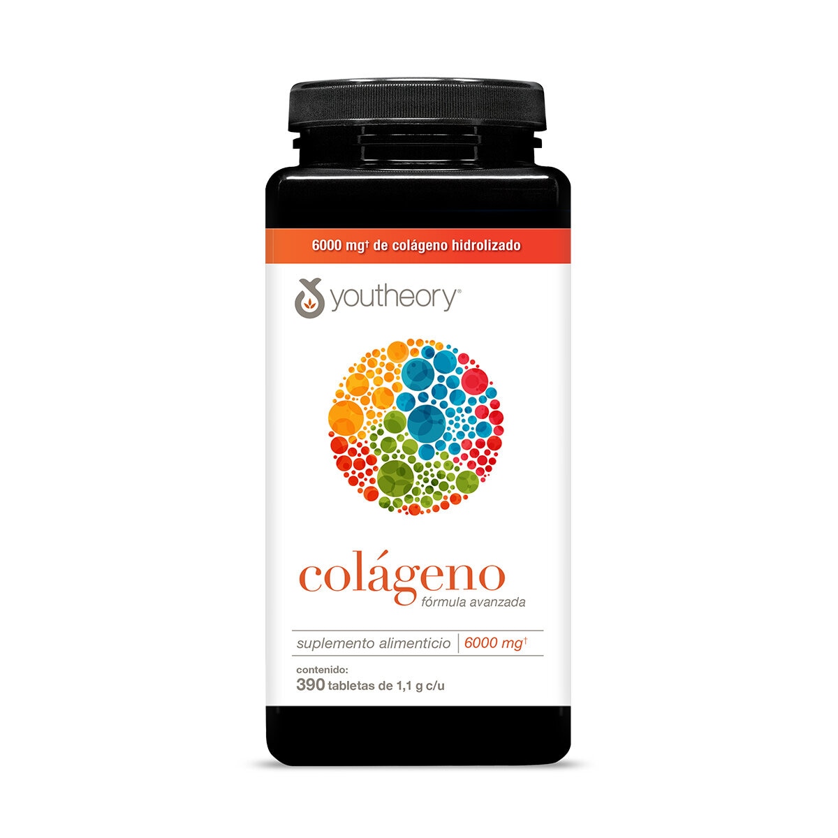 Youtheory Colágeno Fórmula Avanzada 6,000mg 390 tabletas