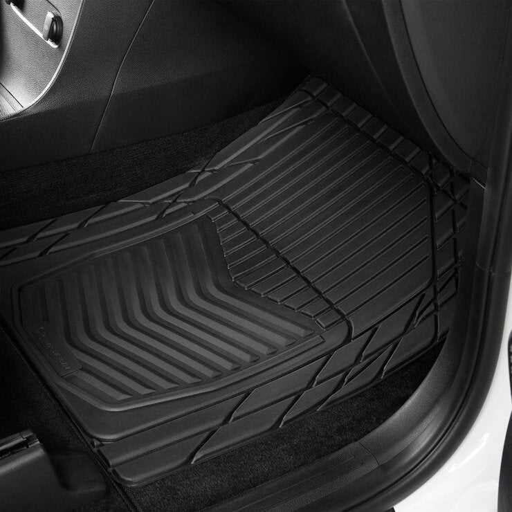 Michelin Tapete Universal de Hule Negro Para Automóvil 4 Piezas Michelin Tapete Universal de Hule Negro Para Automóvil 4 Piezas