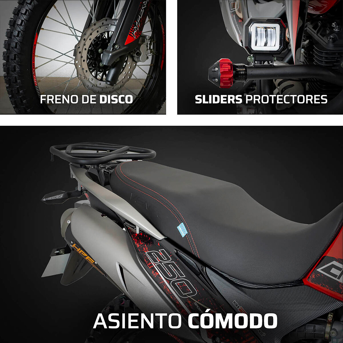 Vento Motocicleta Crossmax 250cc Rojo