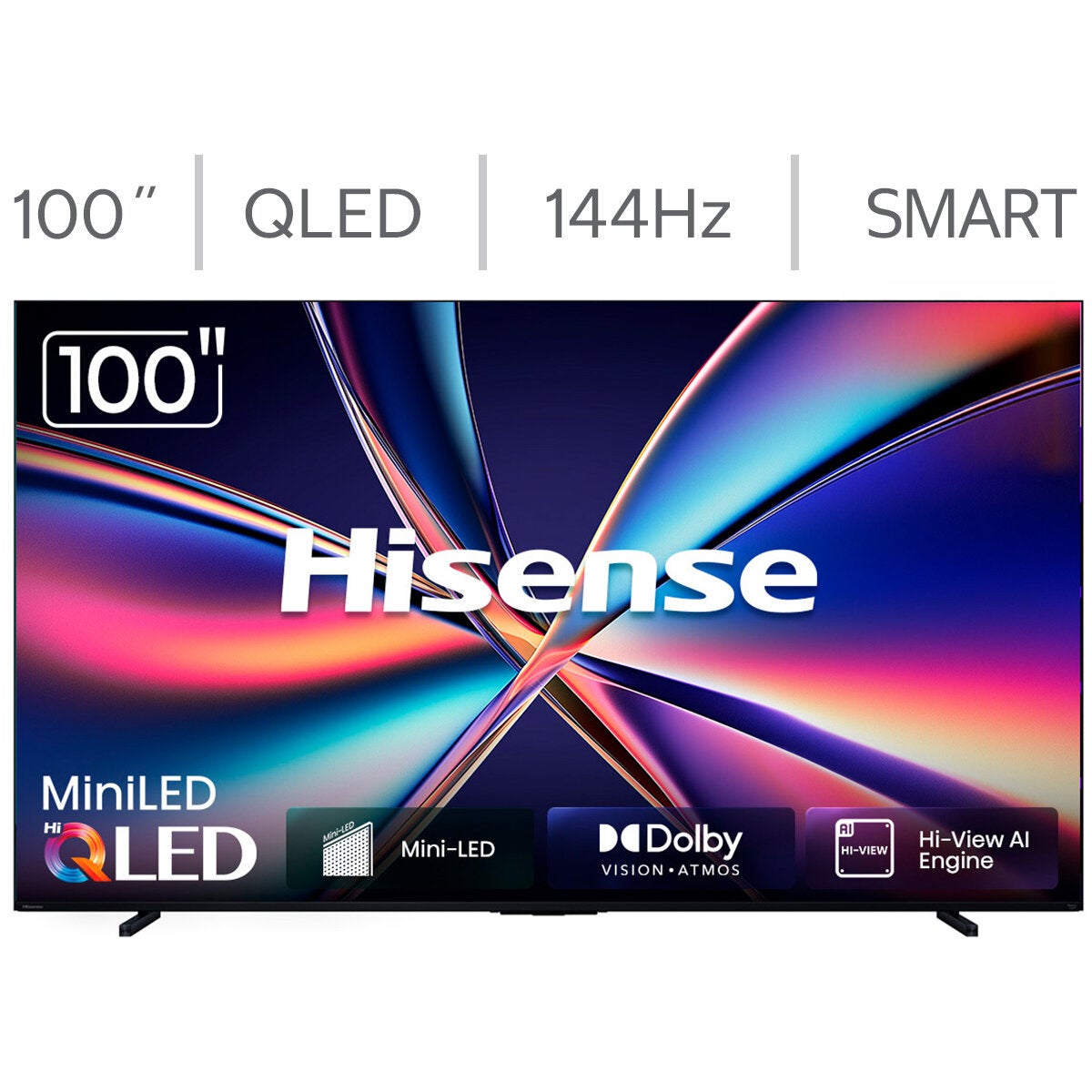 Hisense Pantalla 100" ULED MiniLed 4K Fire TV 100QD7QFM Hisense Pantalla 100" ULED MiniLed 4K Fire TV 100QD7QFM