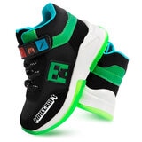 Minecraft, Tenis Tipo Media Bota para Niño, Varias Tallas Minecraft, Tenis Tipo Media Bota para Niño, Varias Tallas