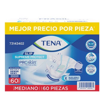 Tena Slip Supreme Mediano 60 pzas Tena Slip Supreme Mediano 60 pzas