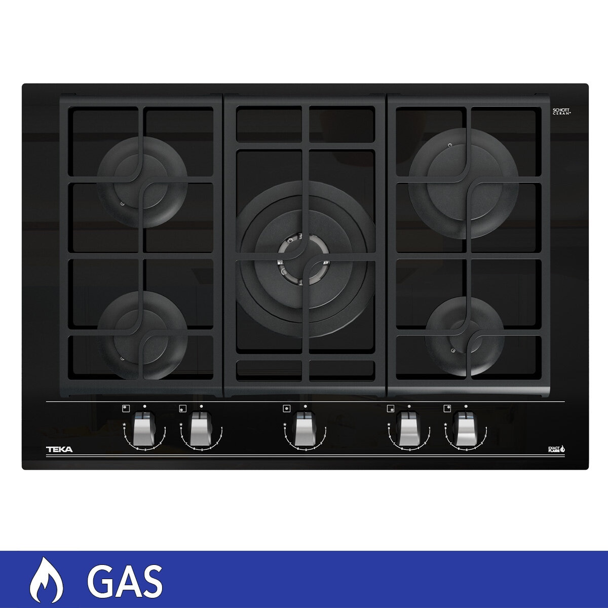 Teka Parrilla 5 Quemadores 75cm de Gas Teka Parrilla 5 Quemadores 75cm de Gas