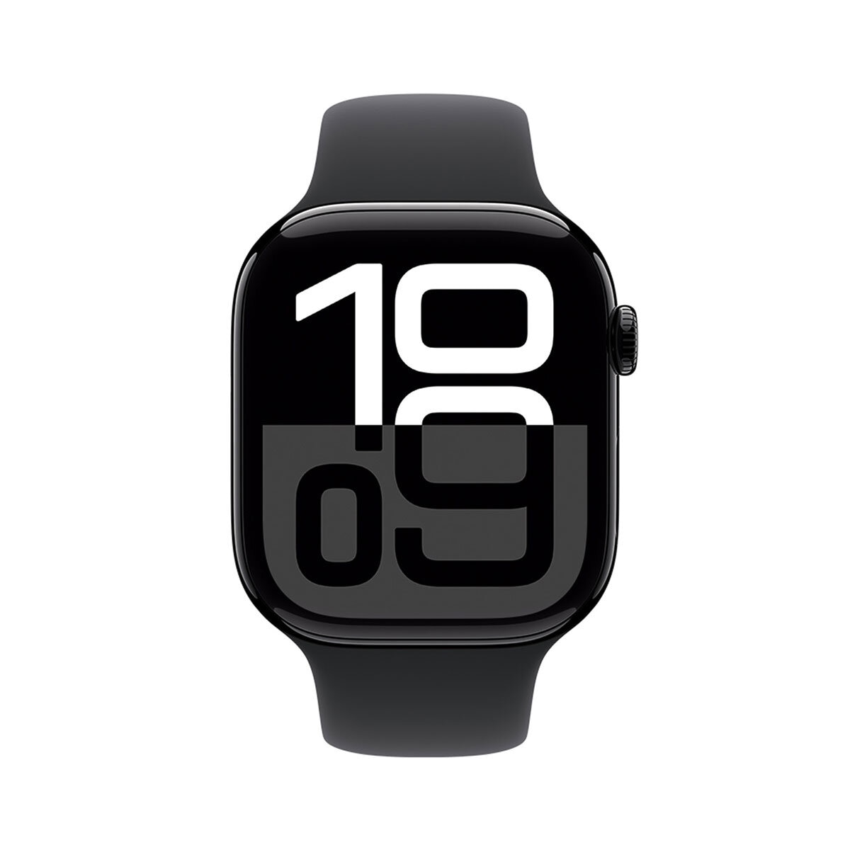 Apple Watch S10 (GPS) Caja de aluminio negro azabache 46mm con correa deportiva negro M/L