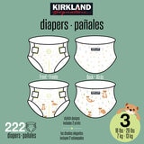 Kirkland Signature Pañales Etapa 3 Unisex 222 pzas Kirkland Signature Pañales Etapa 3 Unisex 222 pzas