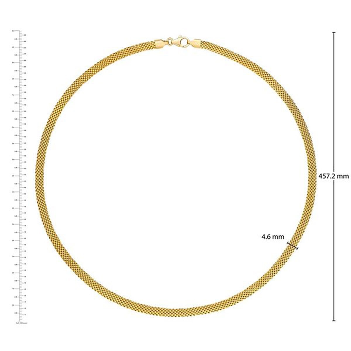 Cadena para Dama, 45.72cm, Oro Amarillo de 14K