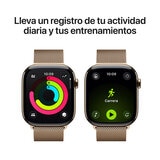 Apple Watch Series 11 (GPS + Celular) 46mm Titanio Oro + Correa Milanese Color Oro - Talla S/M Apple Watch Series 11 (GPS + Celular) 46mm Titanio Oro + Correa Milanese Color Oro - Talla S/M