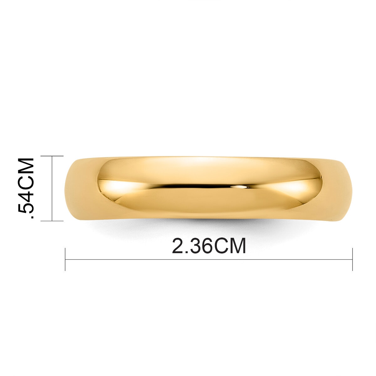 Argolla de Matrimonio, Comfort Fit, 5mm, Oro Amarillo de 14K, Talla 7 Argolla de Matrimonio, Comfort Fit, 5mm, Oro Amarillo de 14K, Talla 7