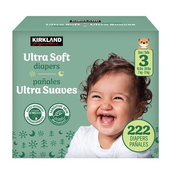 Kirkland Signature Pañales Etapa 3 Unisex 222 pzas Kirkland Signature Pañales Etapa 3 Unisex 222 pzas