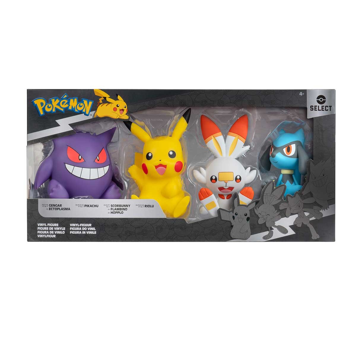 Set de 4 figuras de Vinilo Pókemon Select