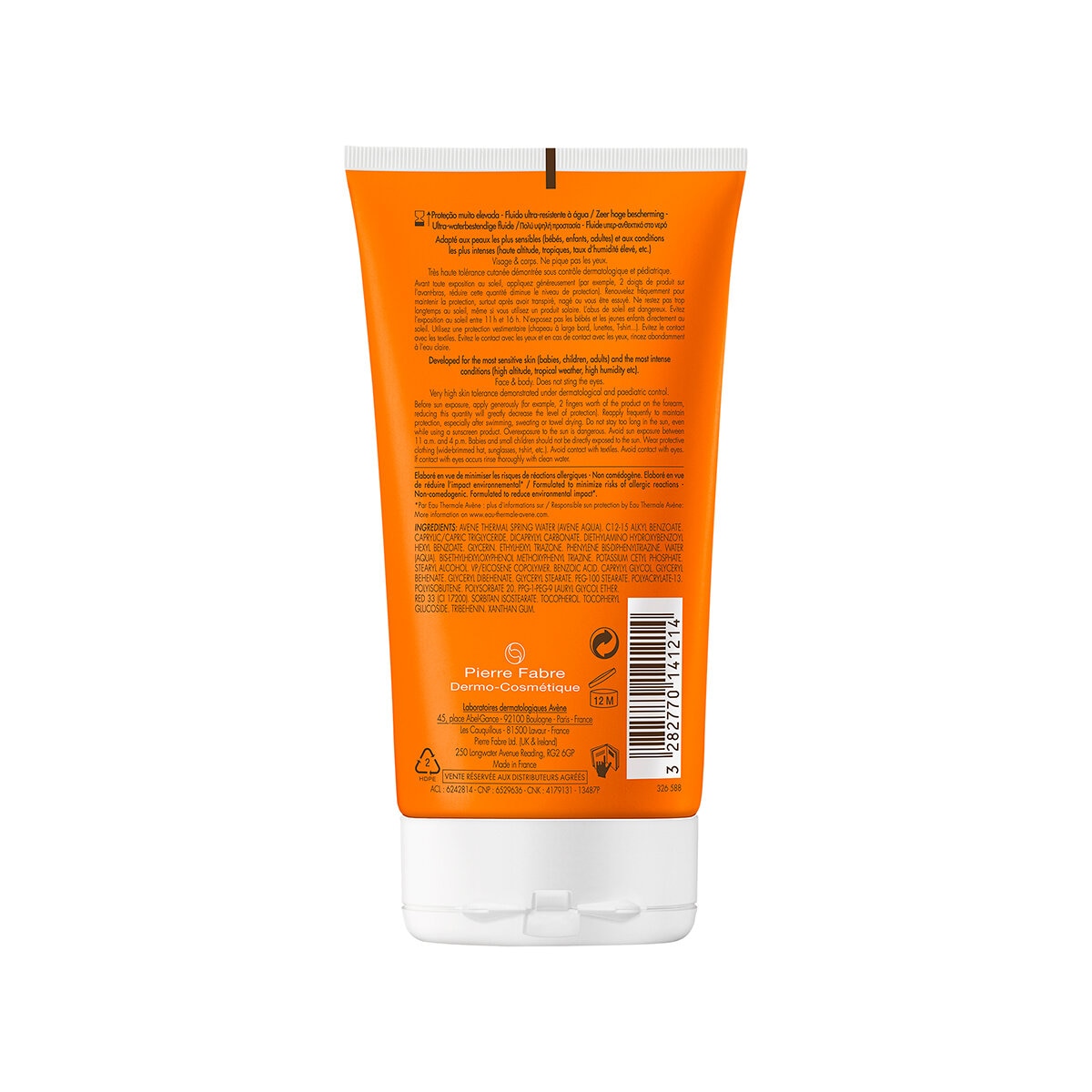 Avène Intense Protect Fluido Protector Solar Ultra Resistente al Agua SPF 50+ 150 ml