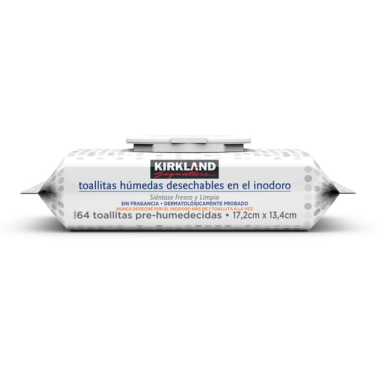 Kirkland Signature toallitas húmedas desechables en el inodoro caja con 640 toallitas Kirkland Signature toallitas húmedas desechables en el inodoro caja con 640 toallitas