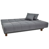 Violanti, Sofa Cama de 3 Plazas Sin Brazo, Tamaño Queen, Color Gris