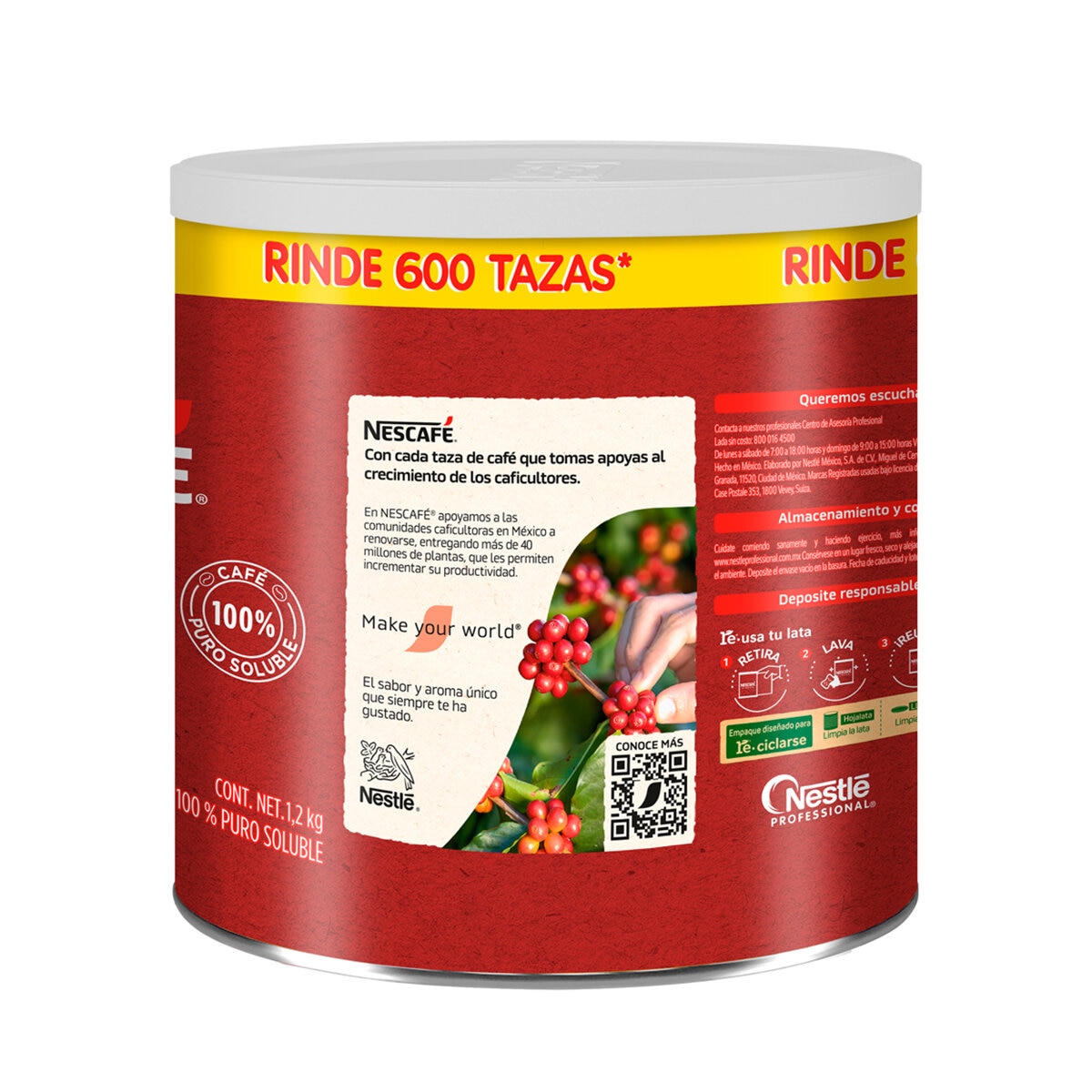 Nescafé Clásico Café Soluble de 1.2 kg Nescafé Clásico Café Soluble de 1.2 kg