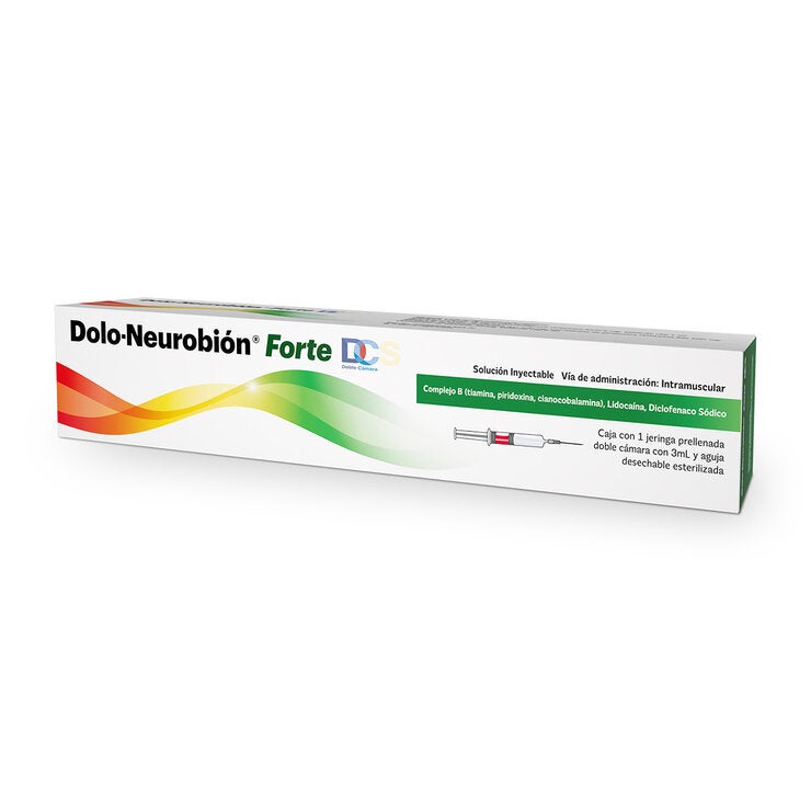 Dolo-Neurobión Forte DC Inyectable con jeringa prellenada, 3ml Dolo-Neurobión Forte DC Inyectable con jeringa prellenada, 3ml