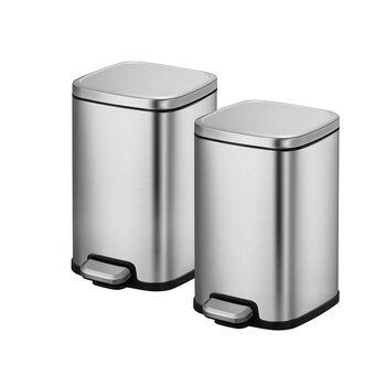 eko, botes de basura de 11.7 l, juego de 2 piezas