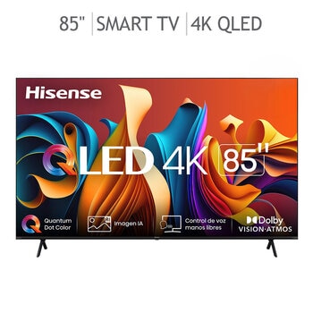 Hisense Pantalla 85" QLED 4K GOOGLE TV