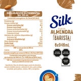 Silk Barista Bebida de Almendra 6 pzas de 946 ml