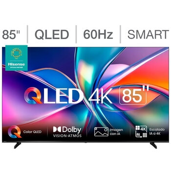 hisense pantalla 85" qled 4k fire tv