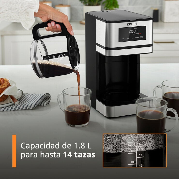 Krups Cafetera de Goteo 14 Tazas Krups Cafetera de Goteo 14 Tazas