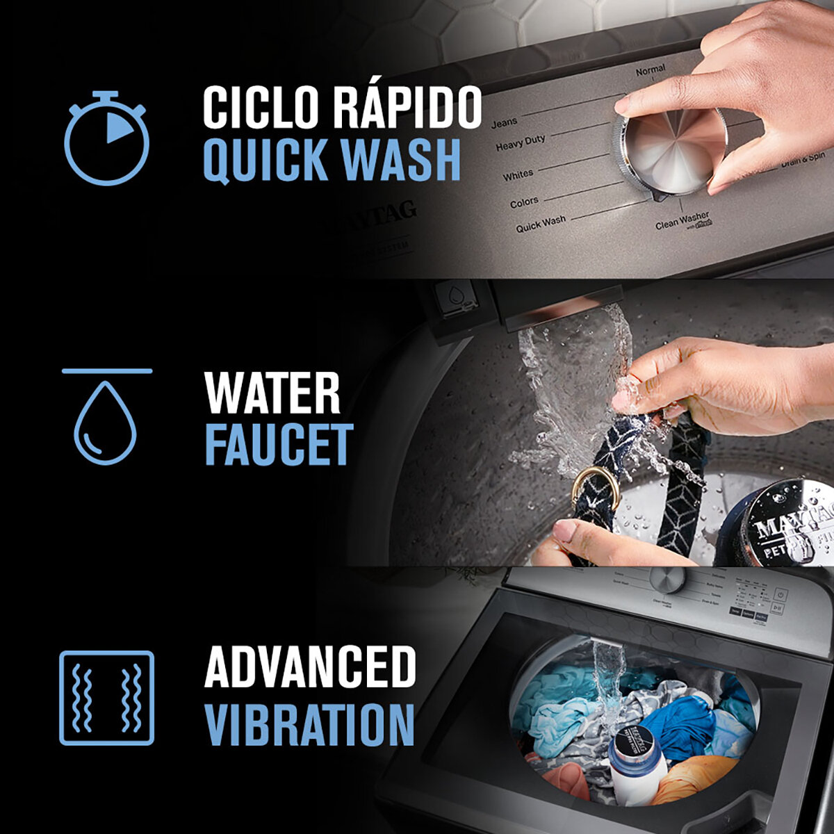 Maytag Lavadora 25Kg Sistema Pet Pro Maytag Lavadora 25Kg Sistema Pet Pro