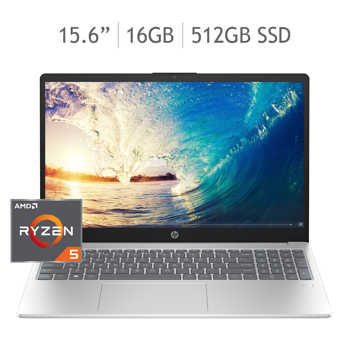 HP 15-fc0070la Laptop 15.6" Full HD AMD Ryzen 5 16GB 512GB SSD