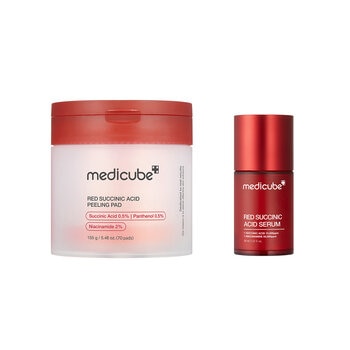 Medicube Red Succinic Acid Peeling Pads 70 piezas + Serum 30 ml Medicube Red Succinic Acid Peeling Pads 70 piezas + Serum 30 ml