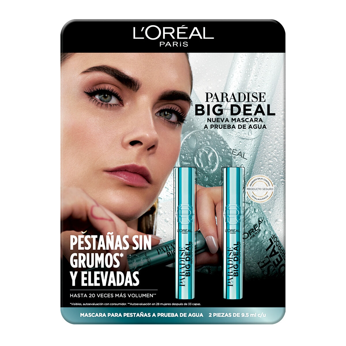 L'Oréal Big Deal Mascara de Pestañas a Prueba de Agua 2 pzas L'Oréal Big Deal Mascara de Pestañas a Prueba de Agua 2 pzas